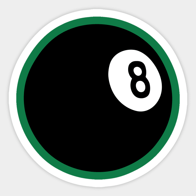 eight ball Sticker by Huggy Mauve